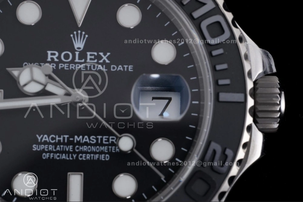 Yacht-Master 226627 Titanium Clean 1:1 Best Edition Black Dial On Titanium Bracelet SH3235