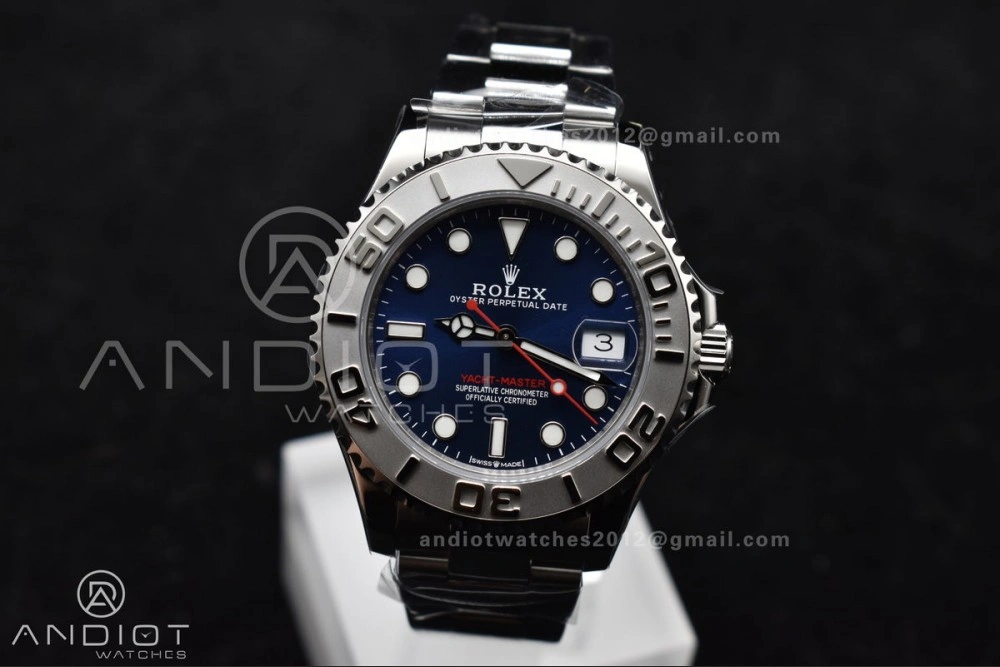 Yacht-Master 37mm 268622 CVSF 1:1 Best Edition Blue Dial 316L SS Case and Bracelet A2824