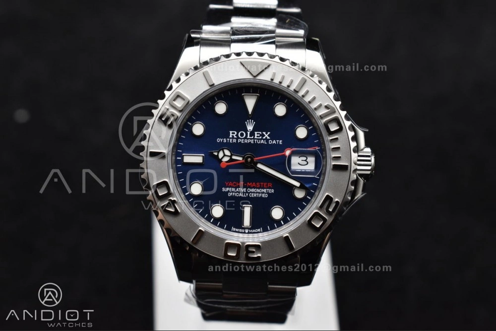 Yacht-Master 37mm 268622 CVSF 1:1 Best Edition Blue Dial 316L SS Case and Bracelet A2824