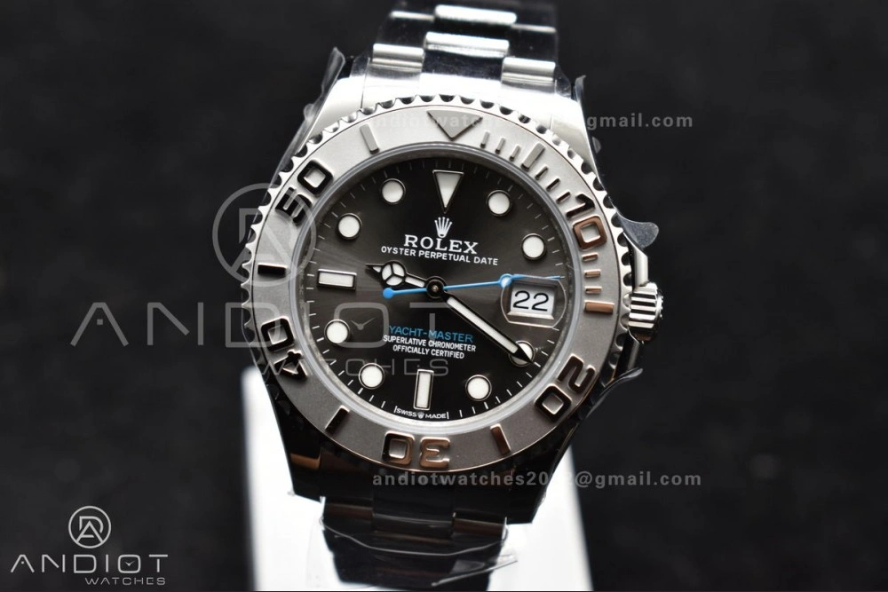 Yacht-Master 37mm 268622 CVSF 1:1 Best Edition Gray Dial 316L SS Case and Bracelet A2824