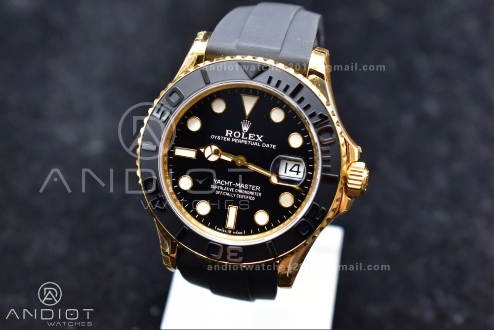Yacht-Master 42mm 226658 VSF 1:1 Best Edition 3D Black Ceramic Bezel on Black Rubber Strap VS3235