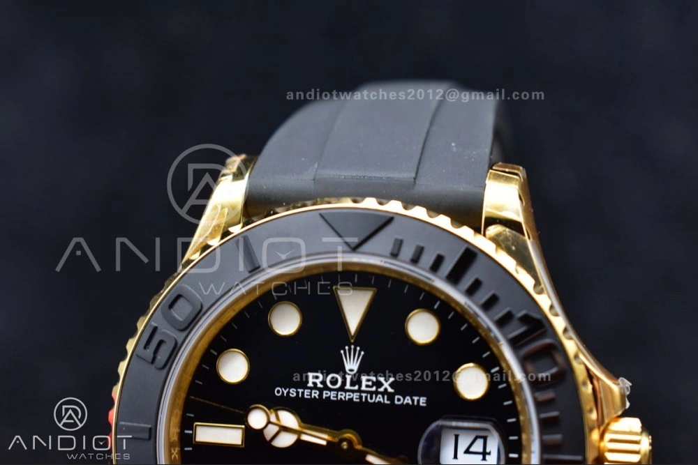 Yacht-Master 42mm 226658 VSF 1:1 Best Edition 3D Black Ceramic Bezel on Black Rubber Strap VS3235