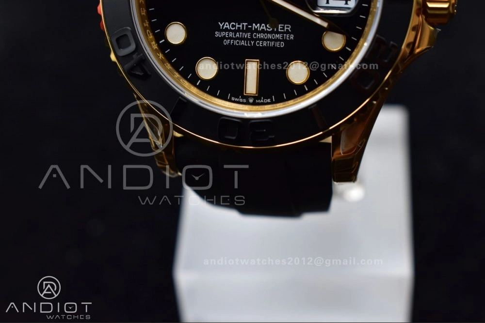 Yacht-Master 42mm 226658 VSF 1:1 Best Edition 3D Black Ceramic Bezel on Black Rubber Strap VS3235