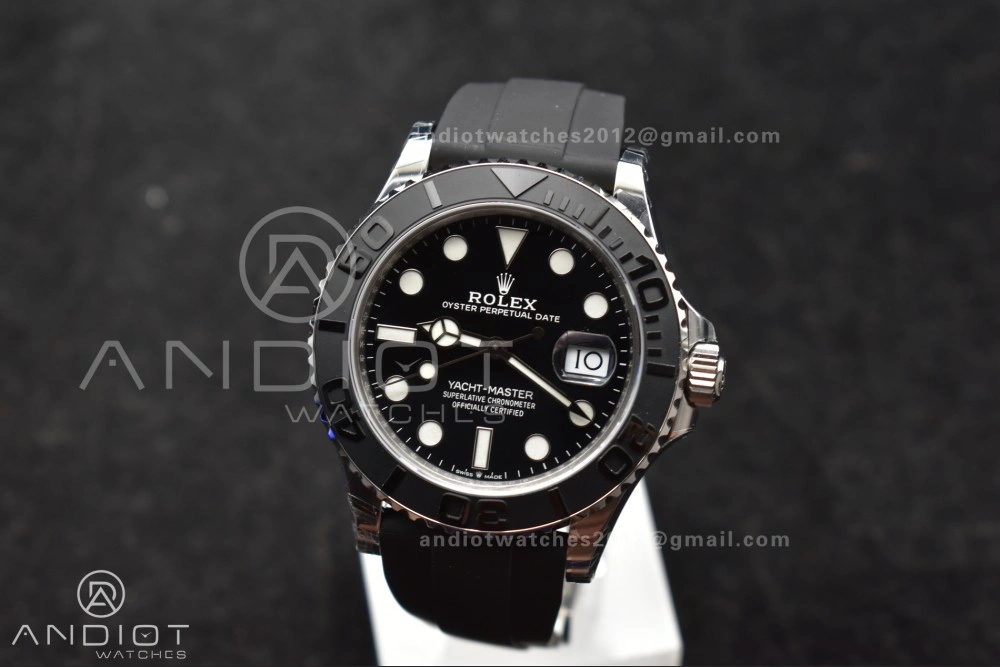 Yacht-Master 42mm 226659 VSF 1:1 Best Edition 3D Black Ceramic Bezel on Oyster flex Strap VS3235 V3 (Gain Weight)