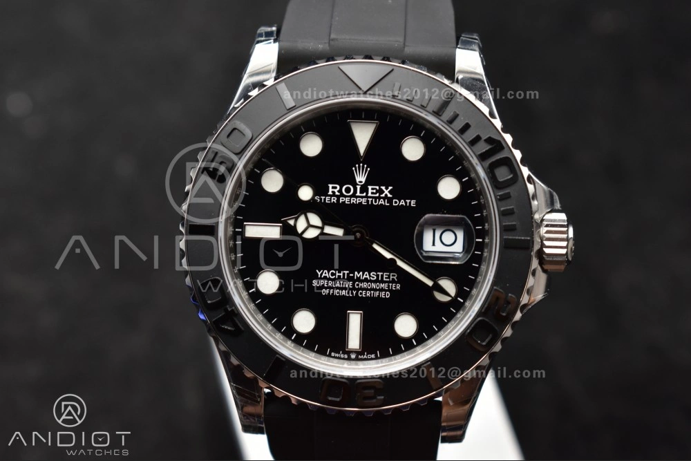 Yacht-Master 42mm 226659 VSF 1:1 Best Edition 3D Black Ceramic Bezel on Oyster flex Strap VS3235 V3 (Gain Weight)