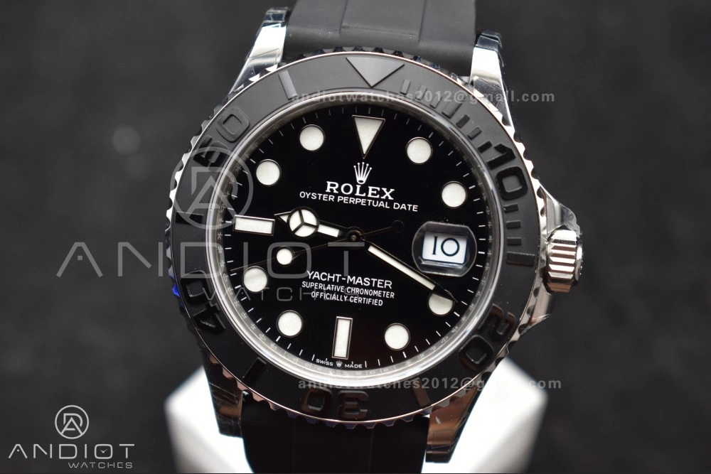 Yacht-Master 42mm 226659 VSF 1:1 Best Edition 3D Black Ceramic Bezel on Oyster flex Strap VS3235 V3 (Gain Weight)