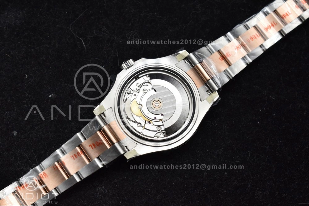 Yacht-Master RG 37mm 268621 CVSF 1:1 Best Edition Black Dial 316L SS Case and Bracelet A2824