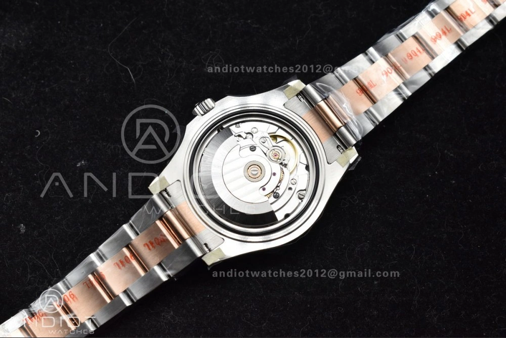 Yacht-Master RG 37mm 268621 CVSF 1:1 Best Edition Black Dial 316L SS Case and Bracelet A2824