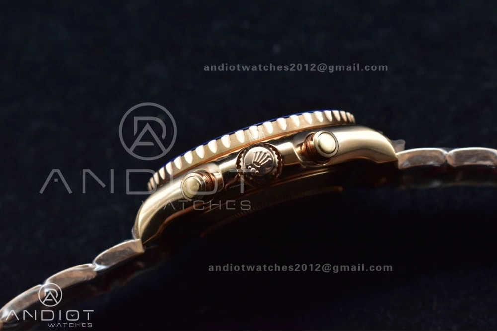 YachtMaster II 116685 RG Blue Ceramic GMF 1:1 Best Edition on RG Bracelet A7750