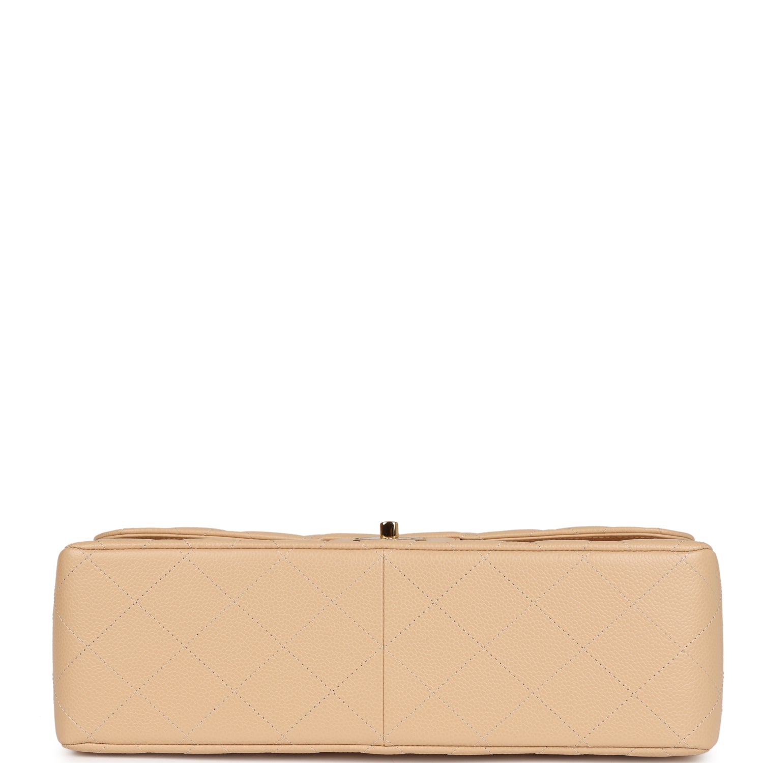 Chanel Jumbo Classic Double Flap Bag Beige Caviar Gold Hardware - Image 6