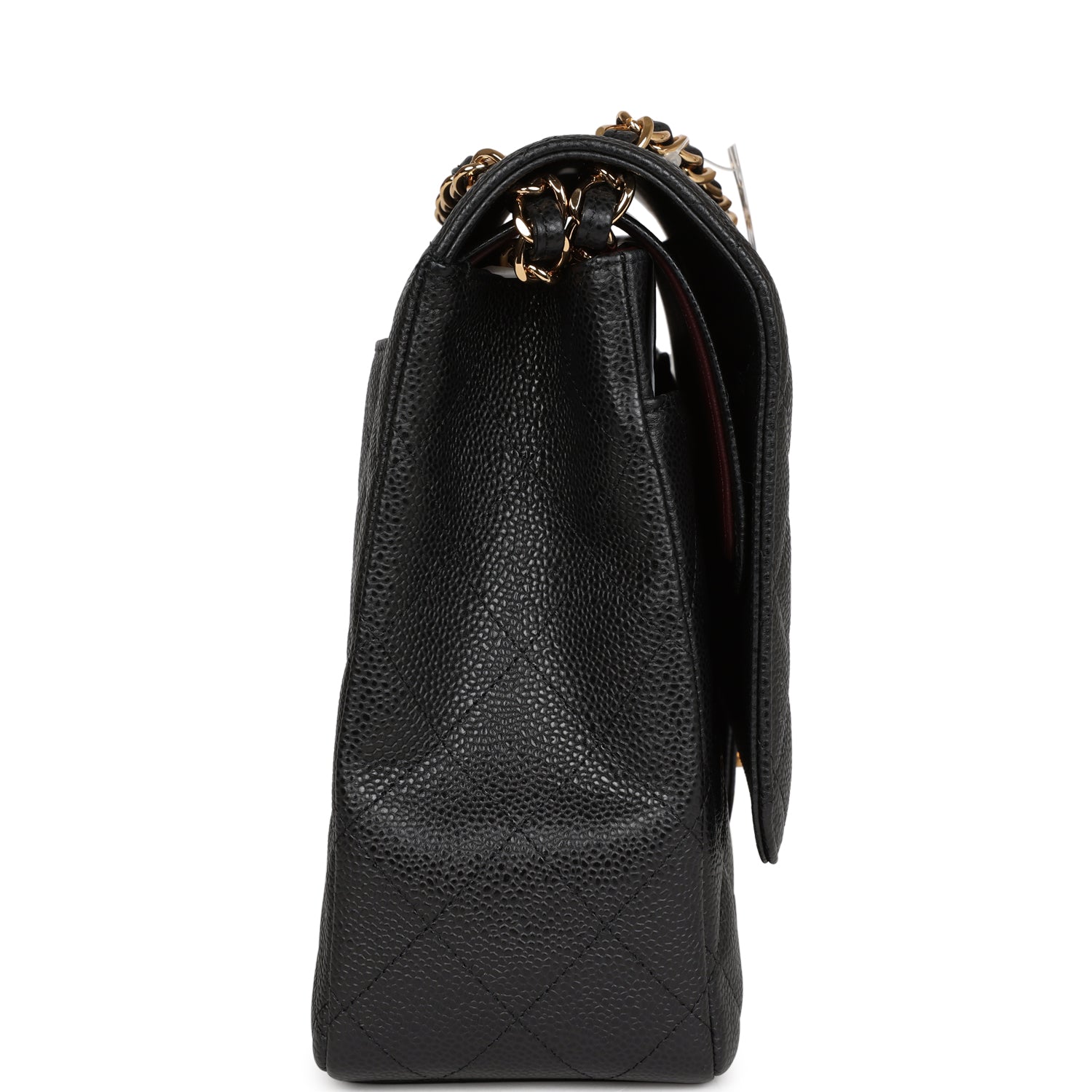 Chanel Maxi Classic Double Flap Black Caviar Gold Hardware - Image 3