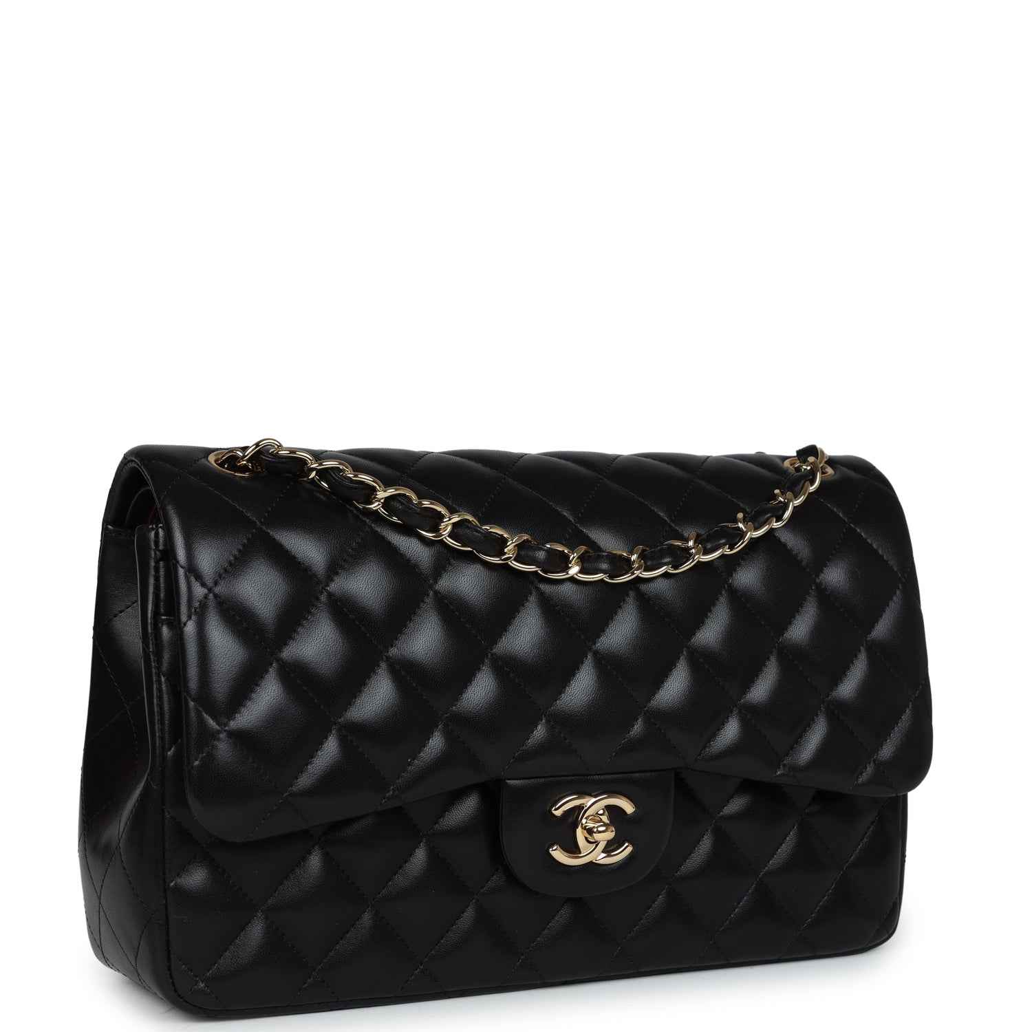 Chanel Jumbo Classic Double Flap Black Lambskin Gold Hardware - Image 2