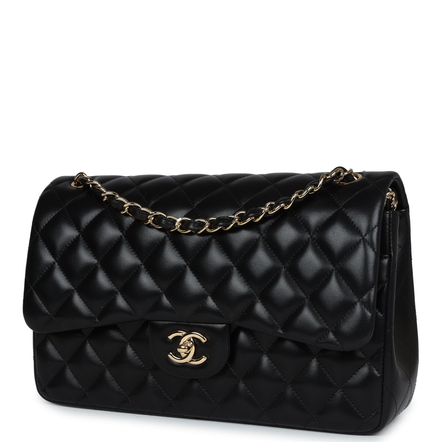 Chanel Jumbo Classic Double Flap Black Lambskin Gold Hardware - Image 5
