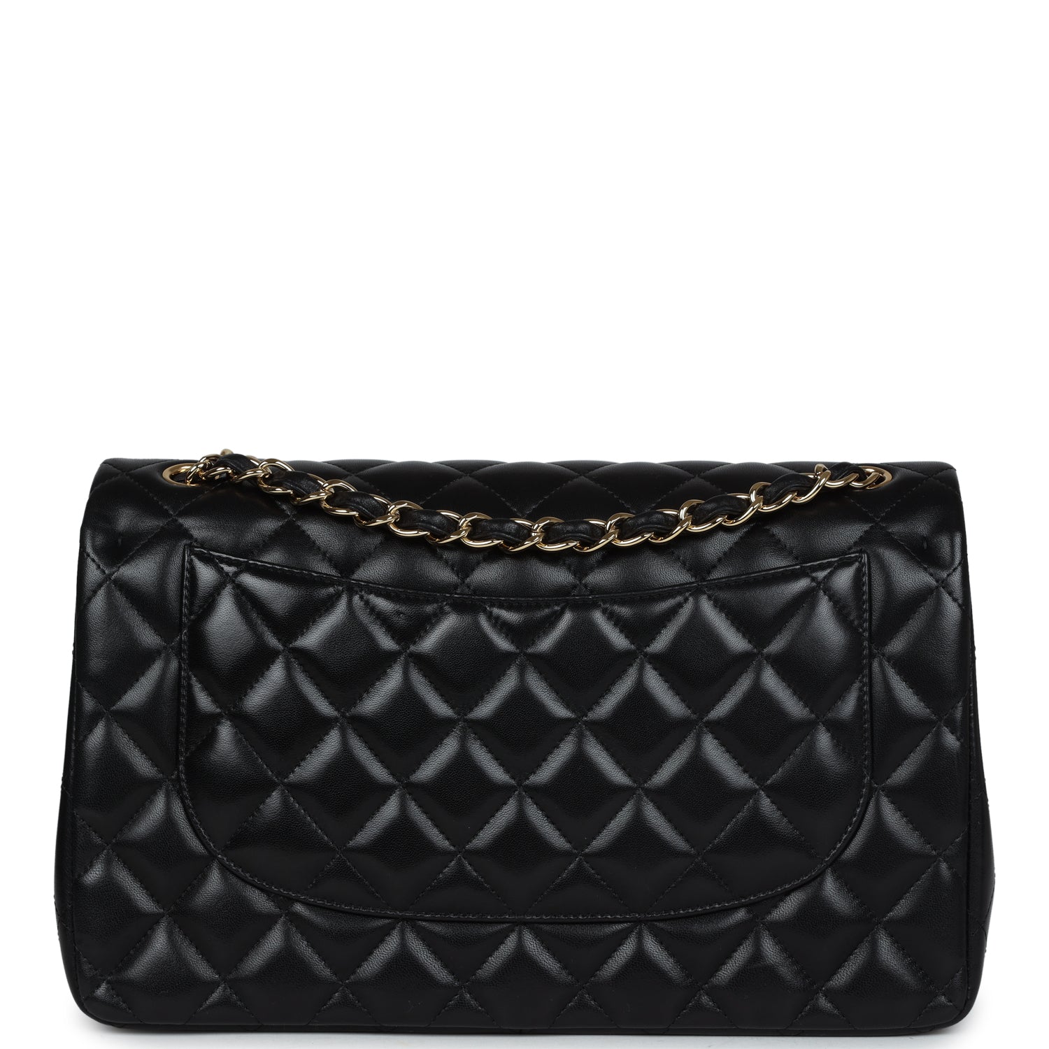 Chanel Jumbo Classic Double Flap Black Lambskin Gold Hardware - Image 4