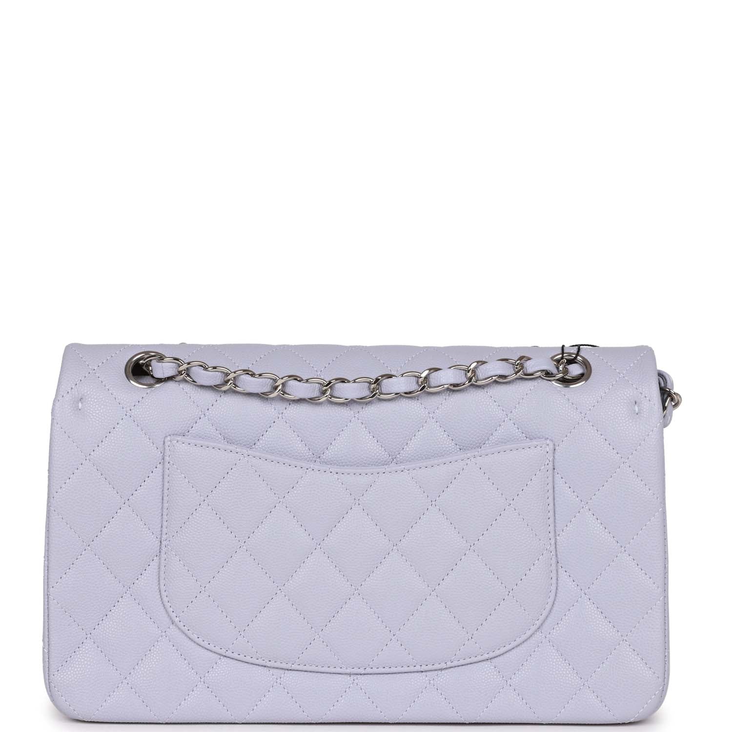 Chanel Medium Classic Double Flap Lavender Caviar Silver Hardware - Image 5