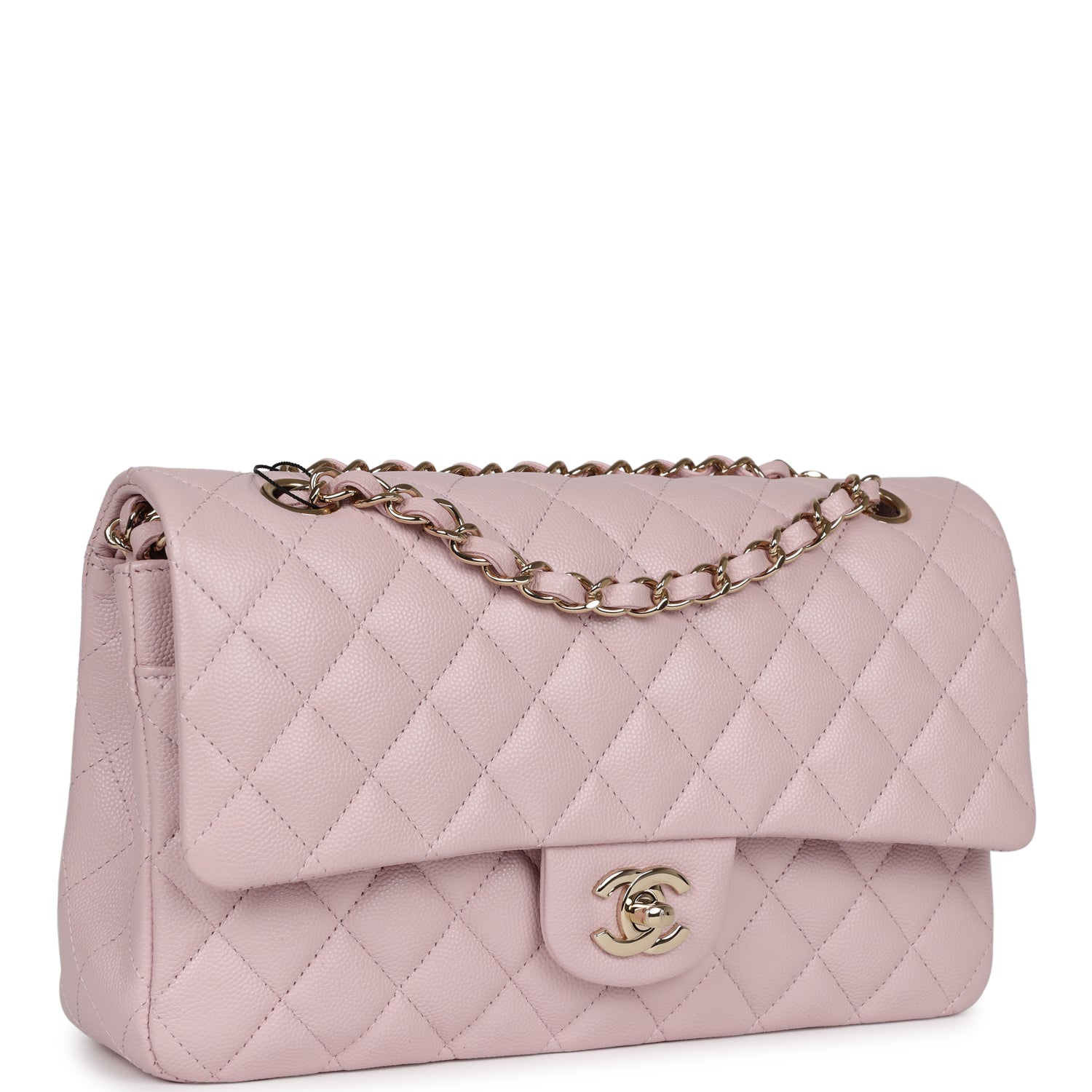 Chanel Medium Classic Double Flap Light Pink Caviar Light Gold Hardware - Image 2
