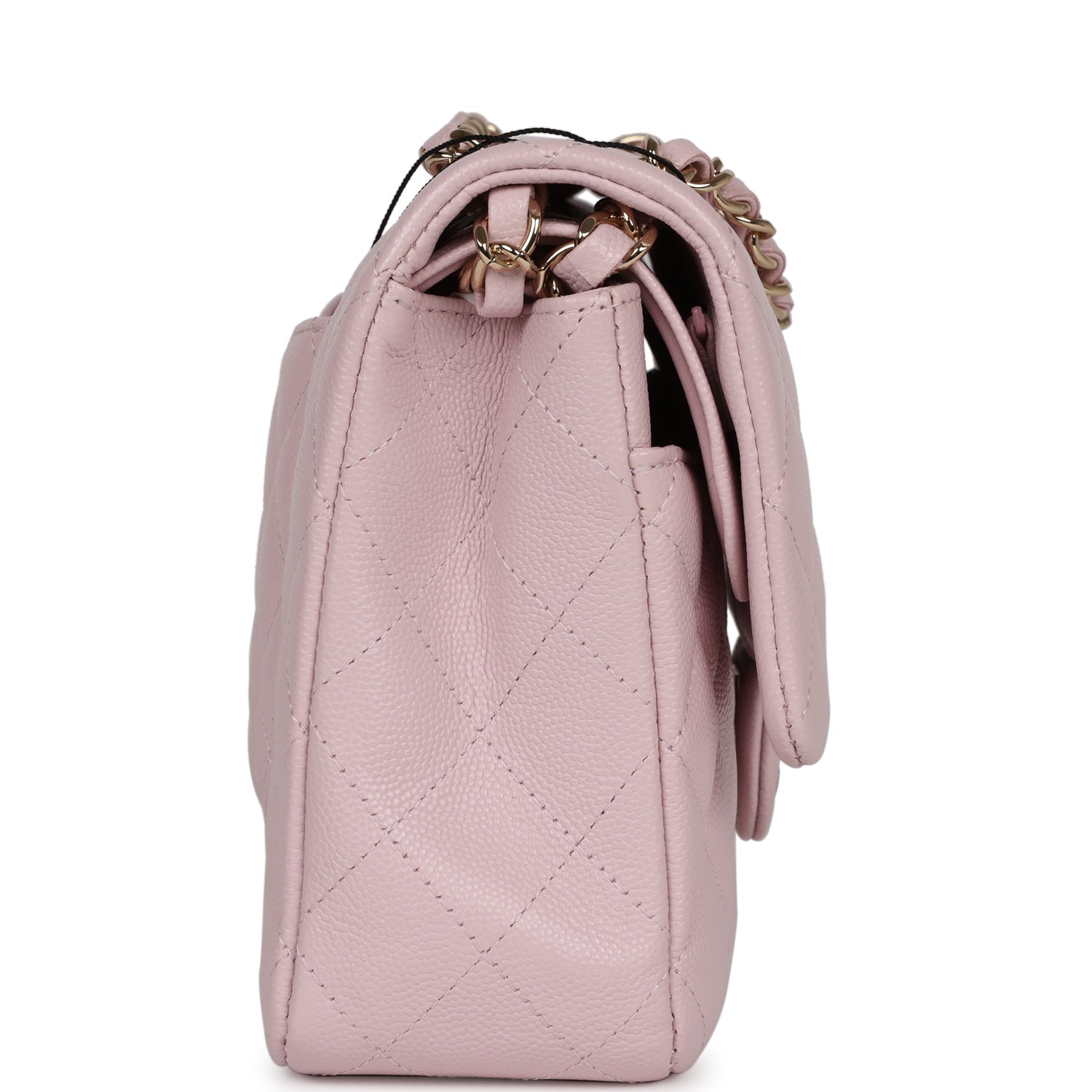 Chanel Medium Classic Double Flap Light Pink Caviar Light Gold Hardware - Image 3