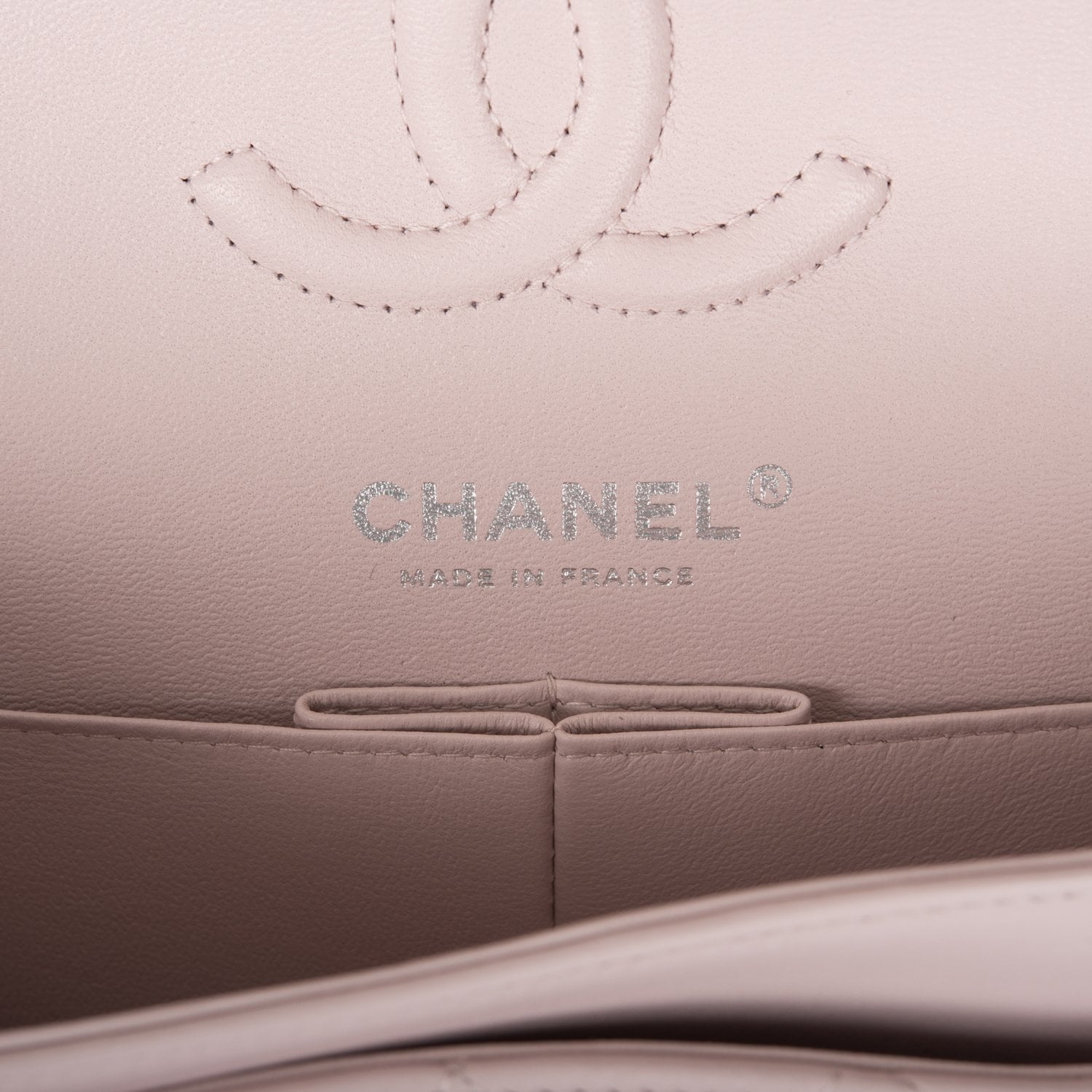 Chanel Small Classic Double Flap Bag Light Purple Lambskin Silver Hardware - Image 9