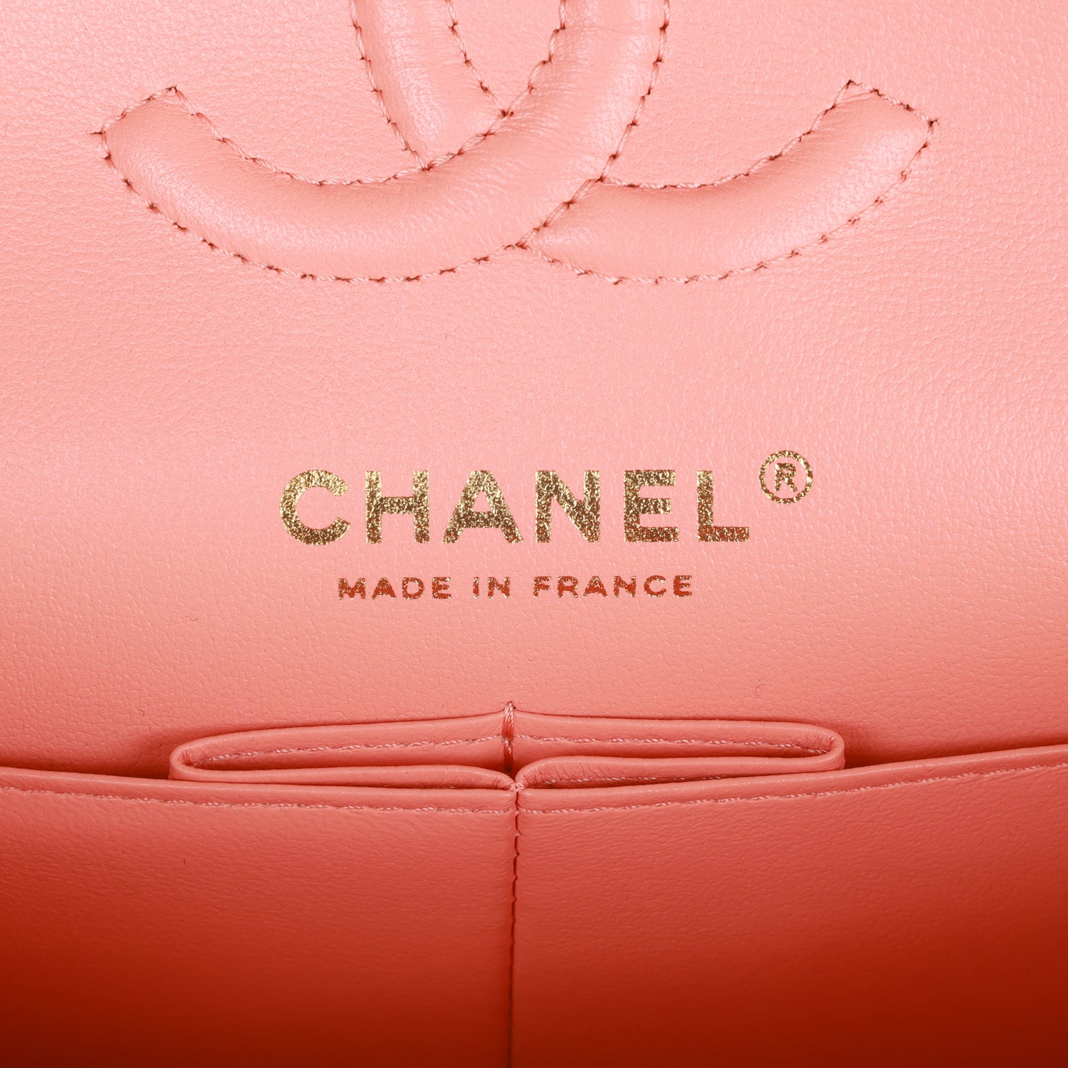 Chanel Small Classic Double Flap Pink Lambskin Light Gold Hardware - Image 8