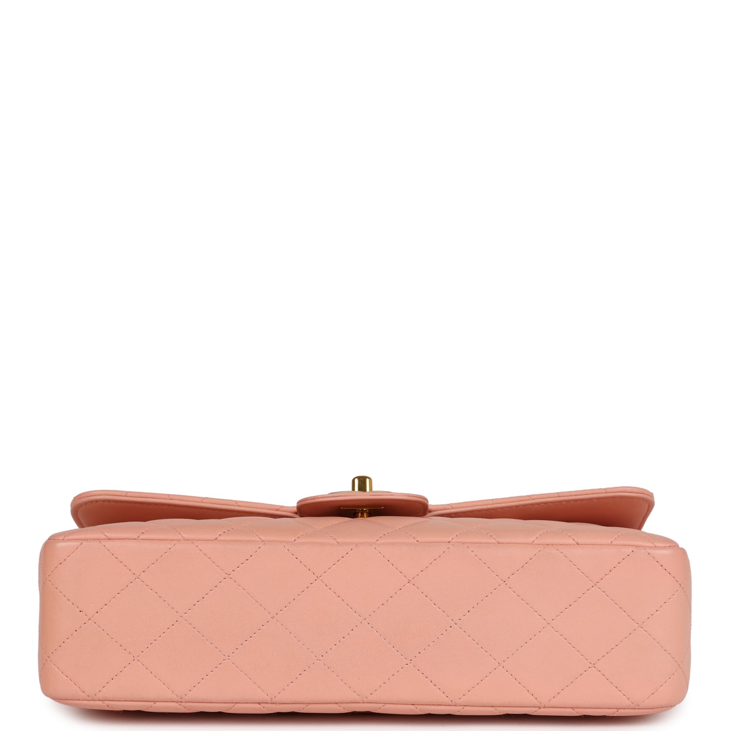 Vintage Chanel Kelly Parent and Child Flap Bag Set Pink Lambskin Gold Hardware - Image 6