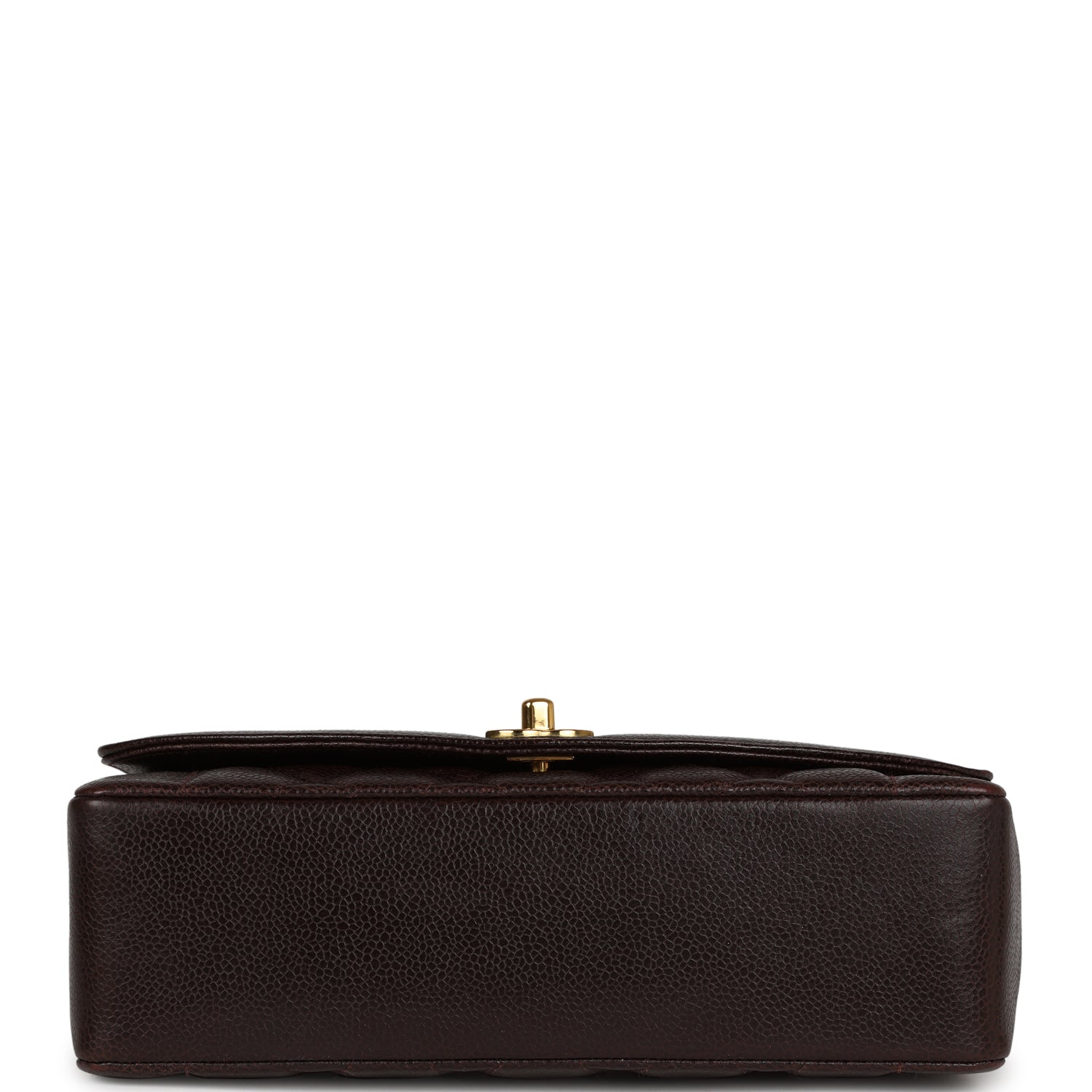 Vintage Chanel Medium Diana Flap Bag Brown Caviar Gold Hardware - Image 6