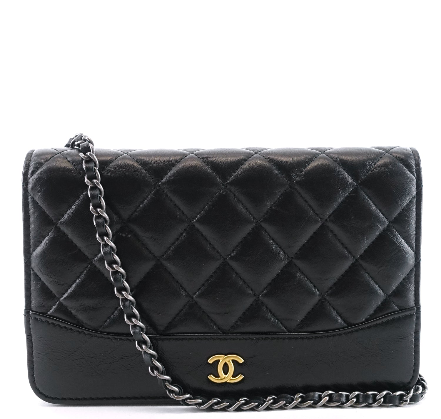 Wallet on Chain Matelasse Leather CC Crossbody Bag