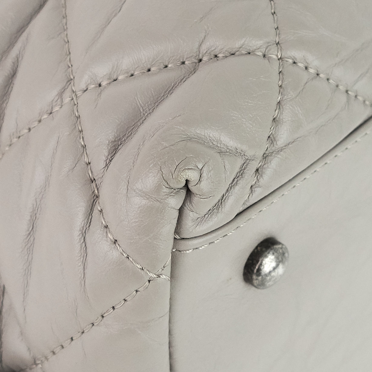 Aged Calfskin Small Bowling Bag - Image 8