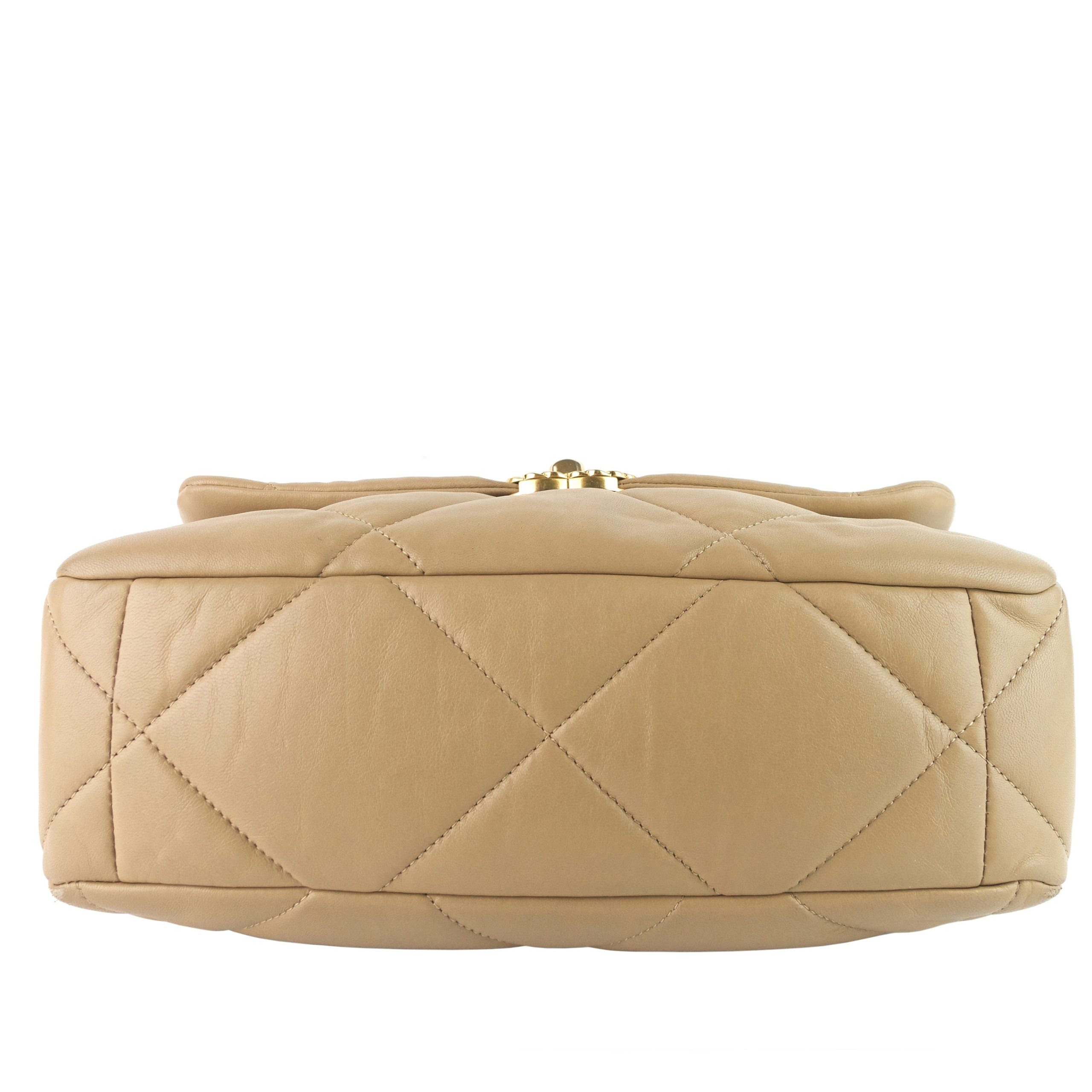 19 Large Quilted Lambskin Leather Flap Bag - Image 5