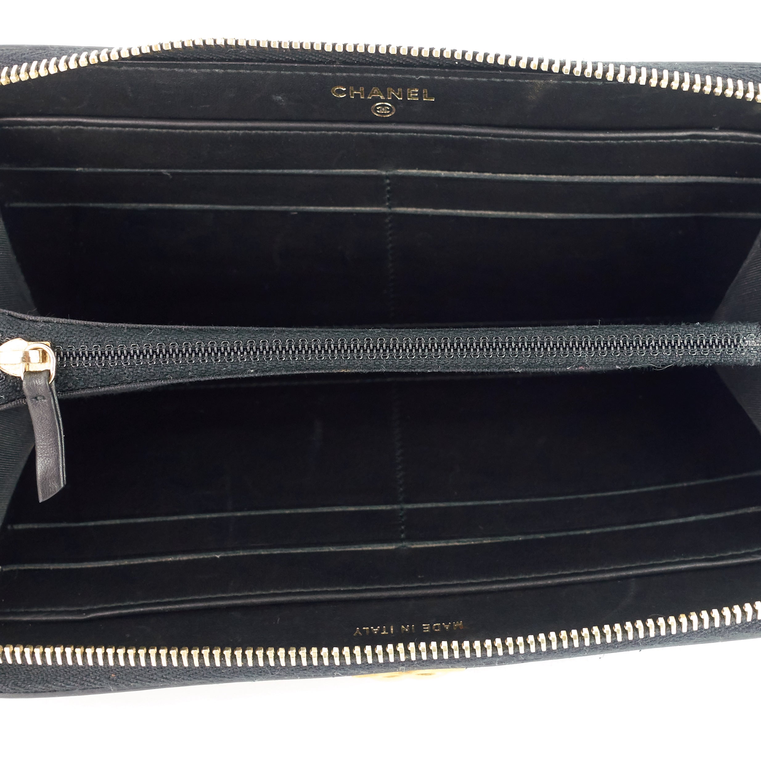 Boy Chevron Mixed Leather Zip Around Wallet - Image 5