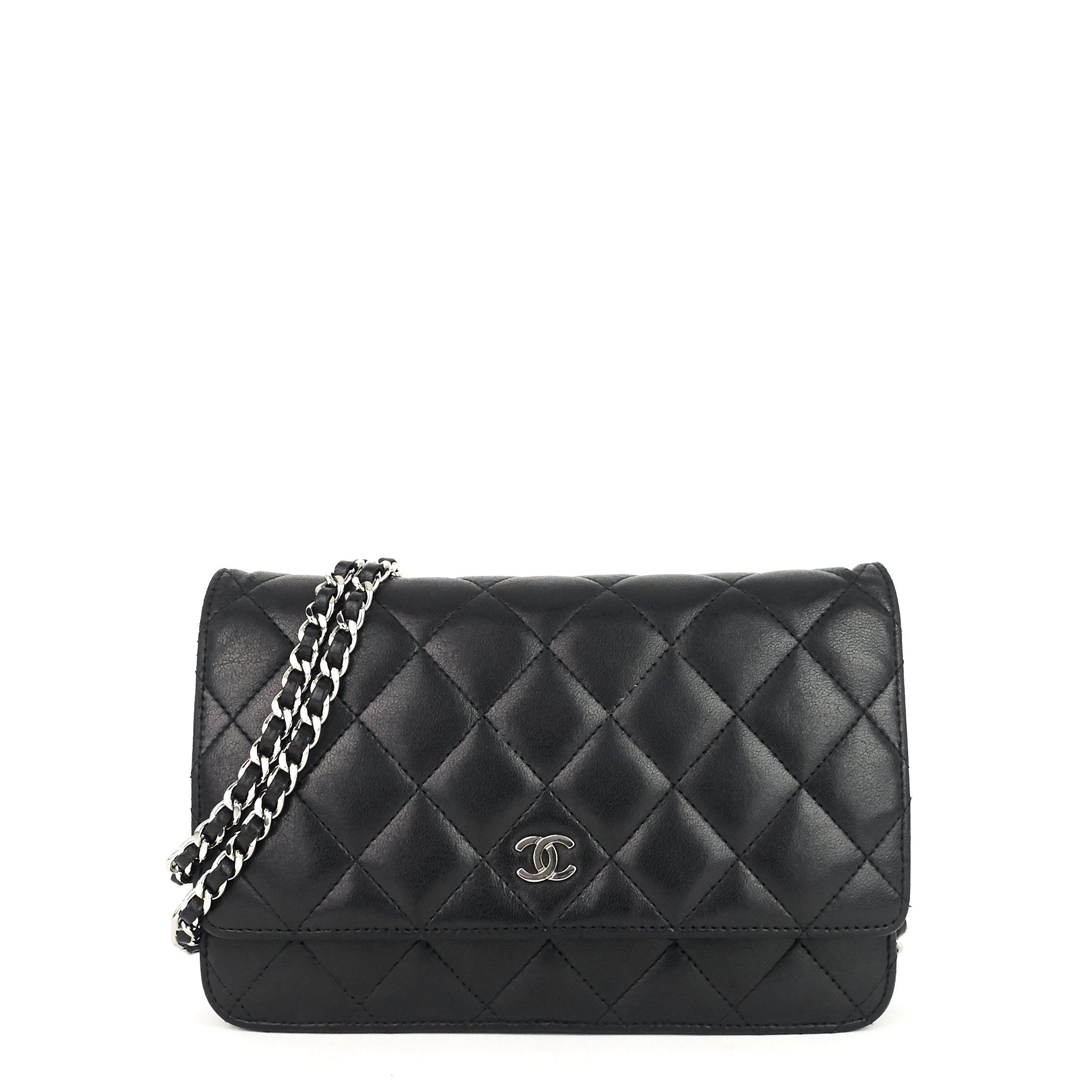 Wallet on Chain Lambskin Bag