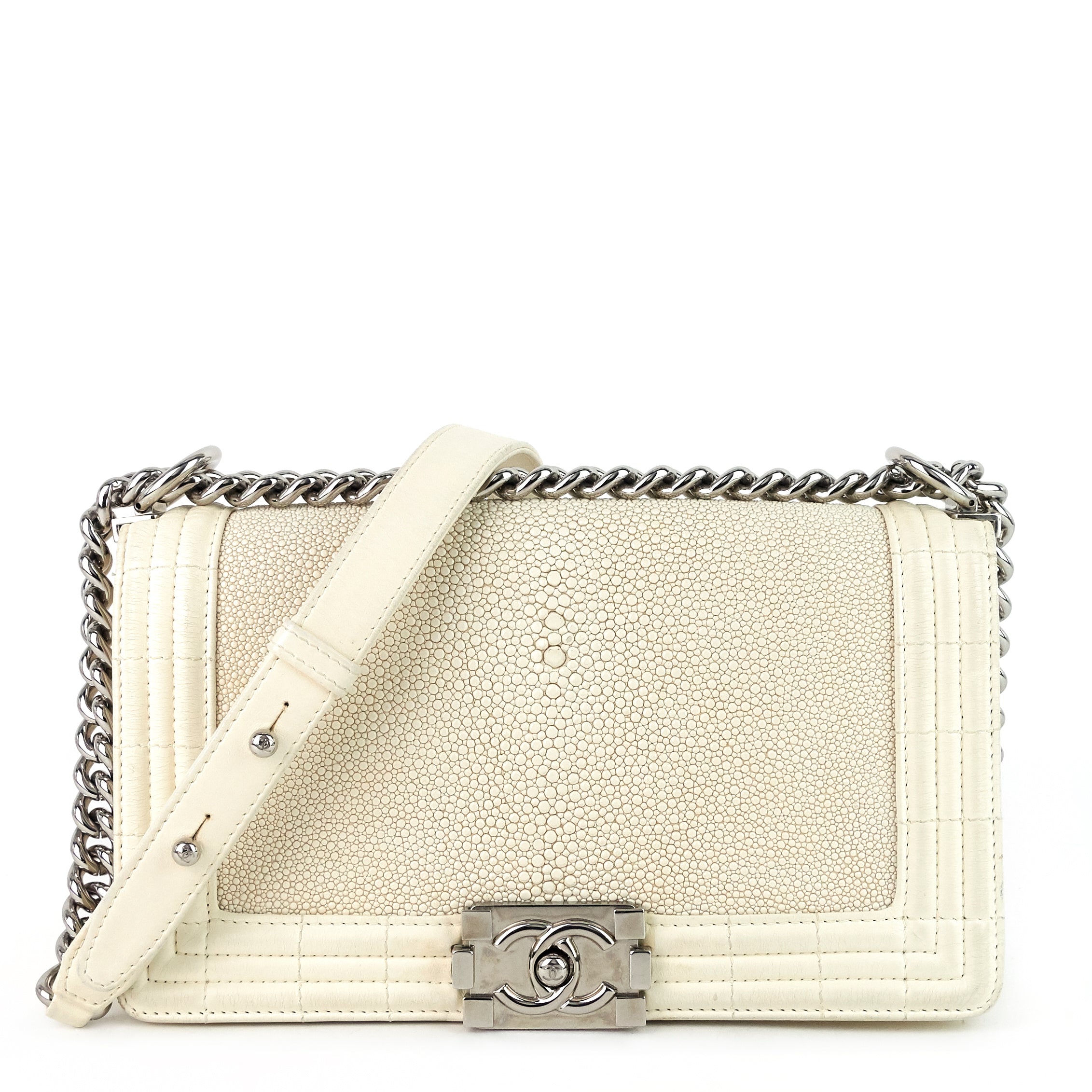 Stingray Old Medium Leather Boy Flap Bag