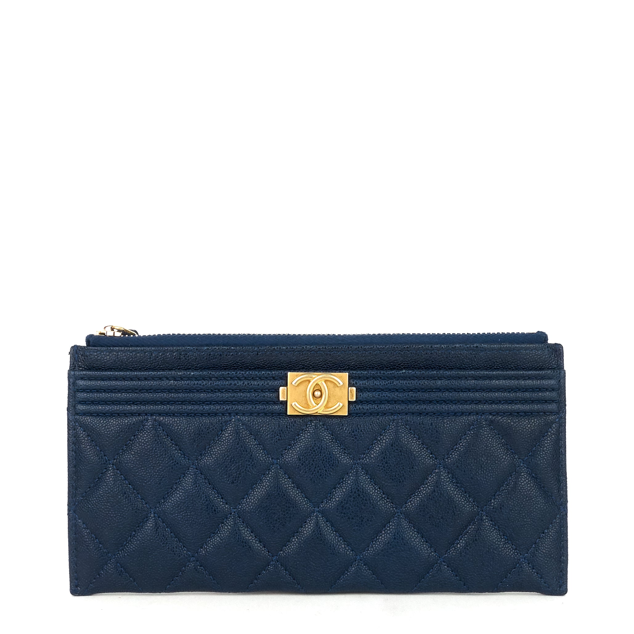 Boy O Case Caviar Leather Wallet