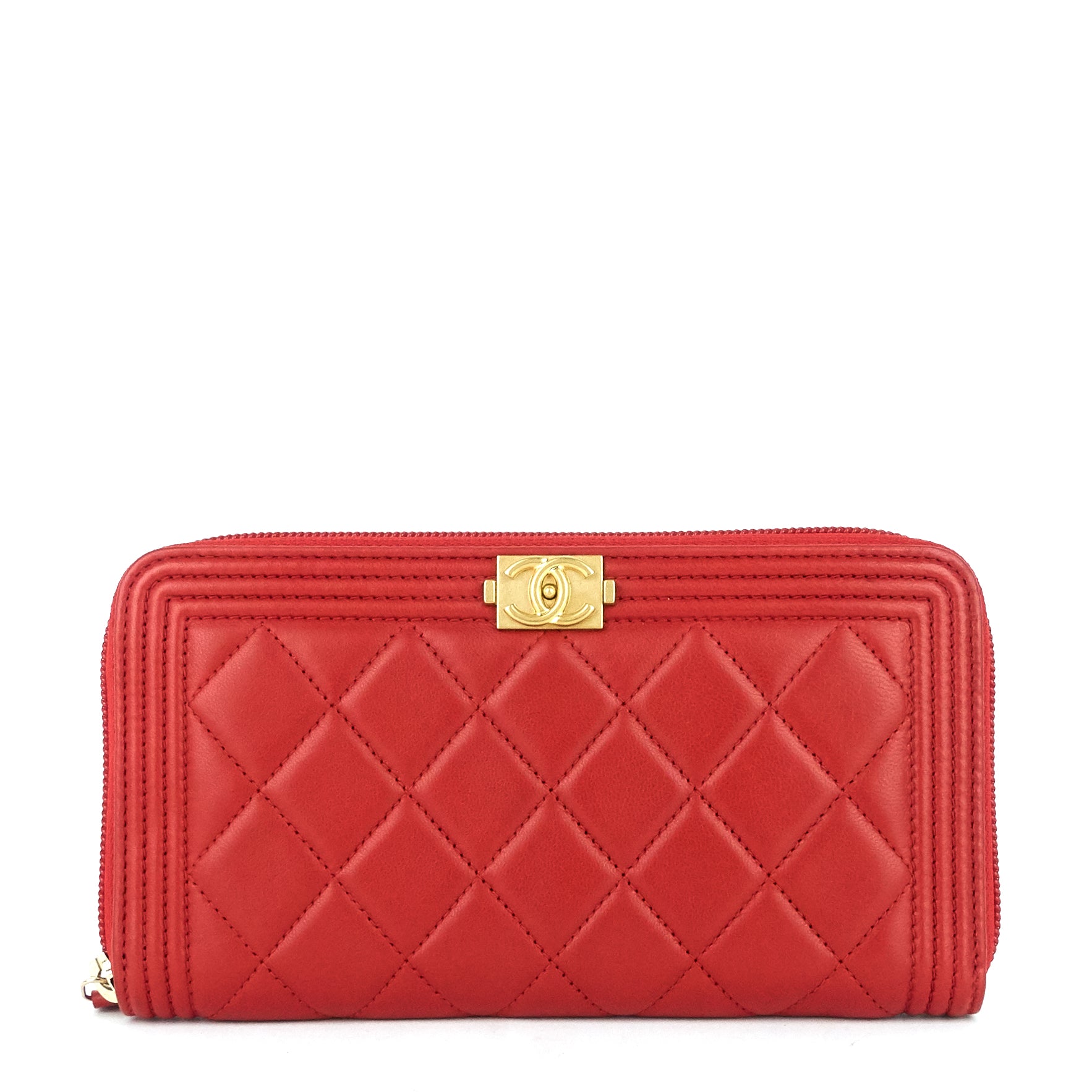 Boy Leather Long Zipped Wallet