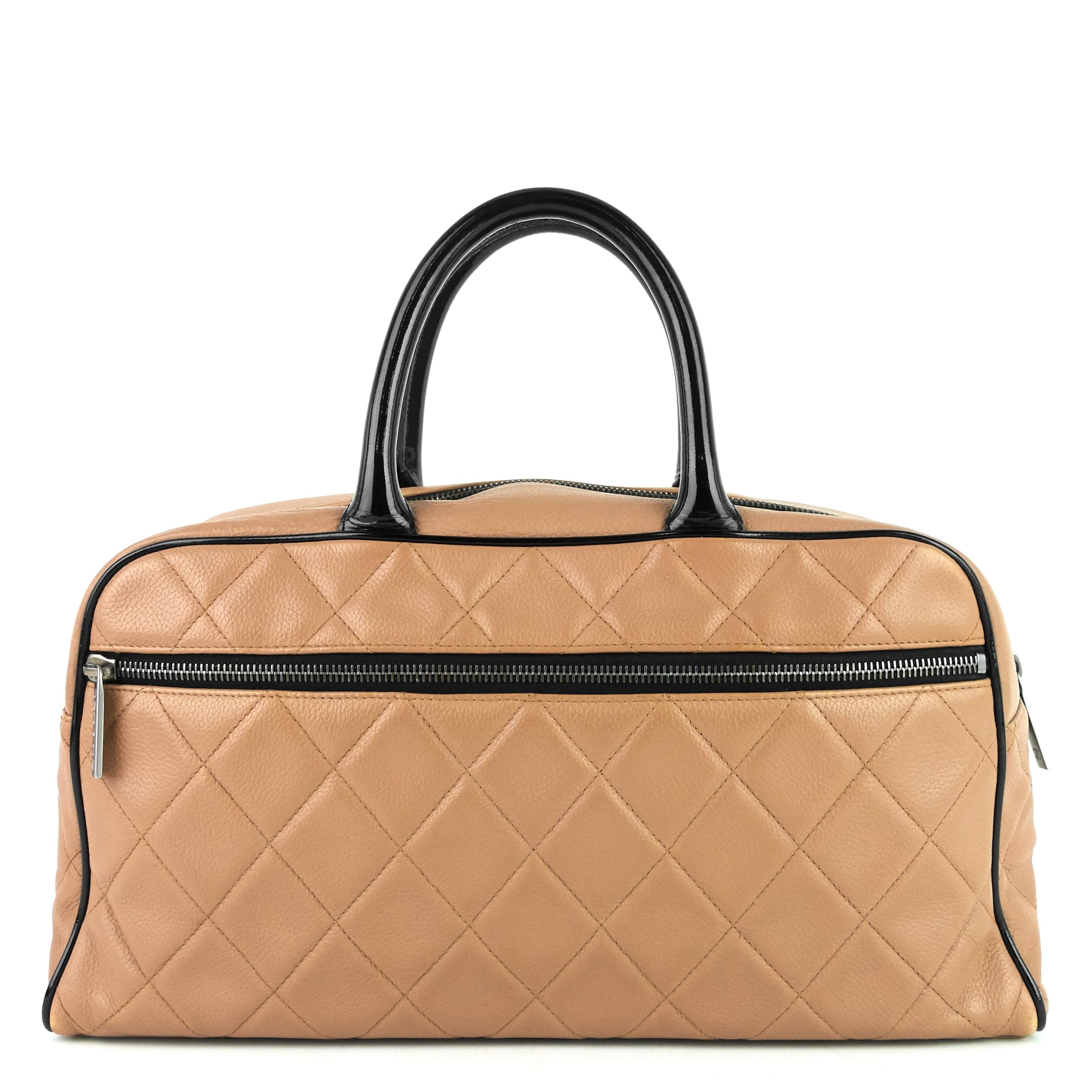 Boston Caviar Leather Travel Bag - Image 2