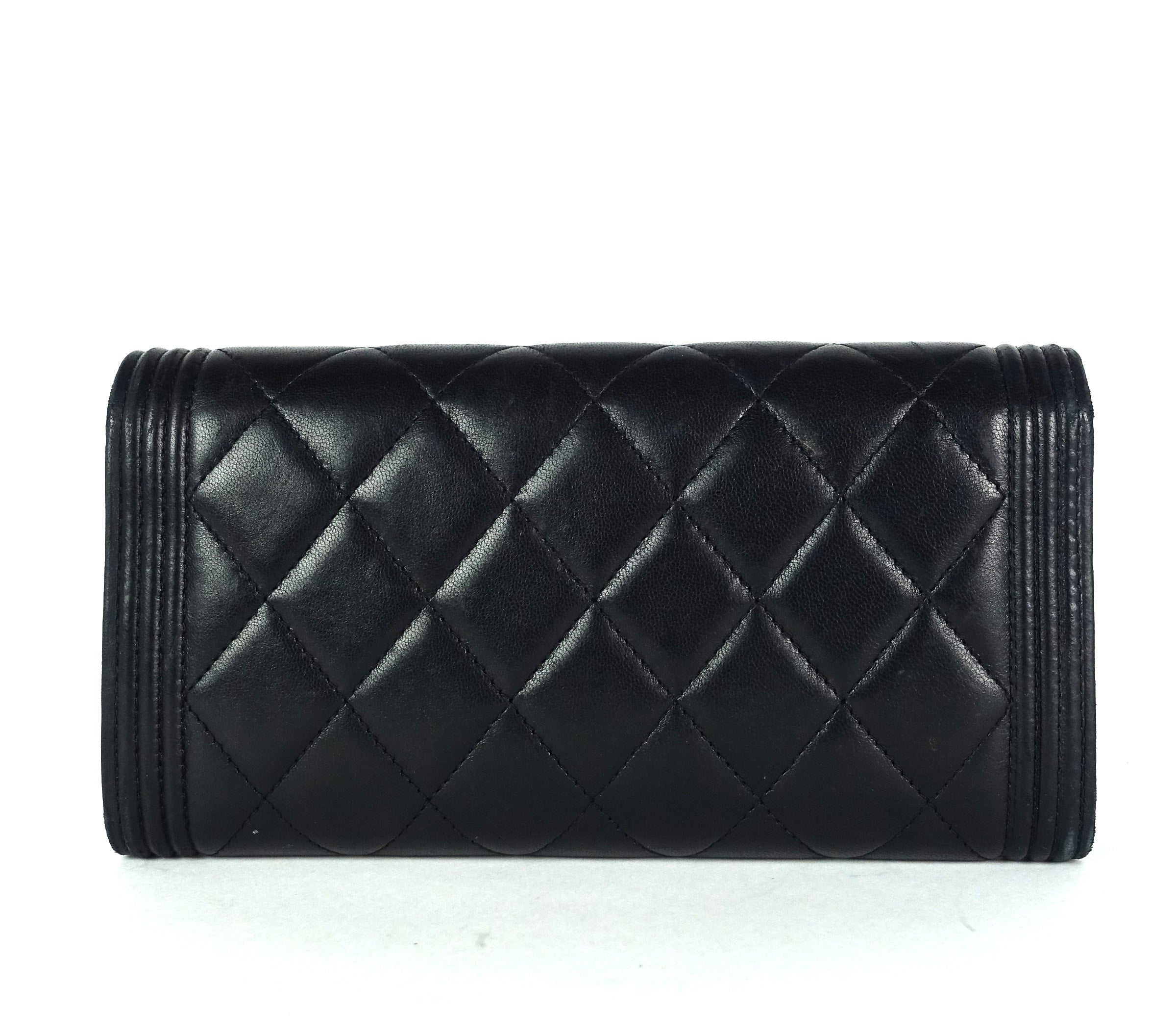 Boy Flap Lambskin Leather Wallet - Image 3