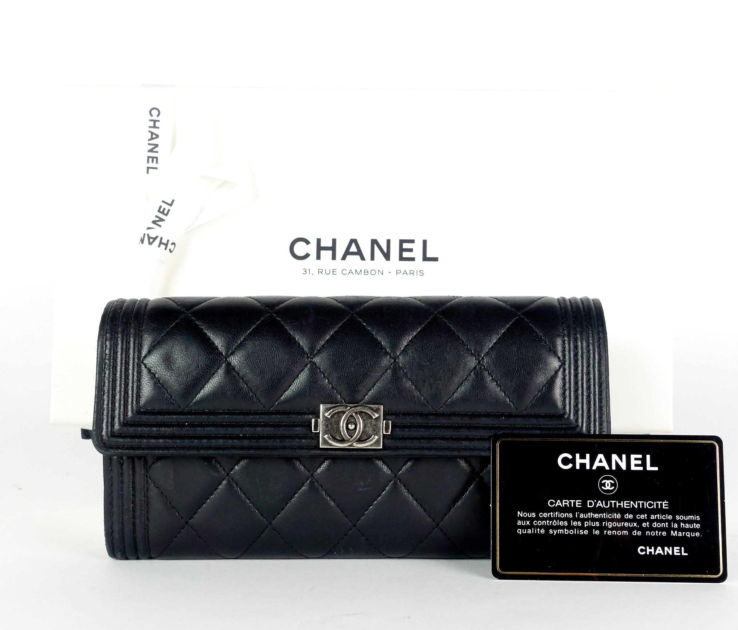 Boy Flap Lambskin Leather Wallet - Image 2