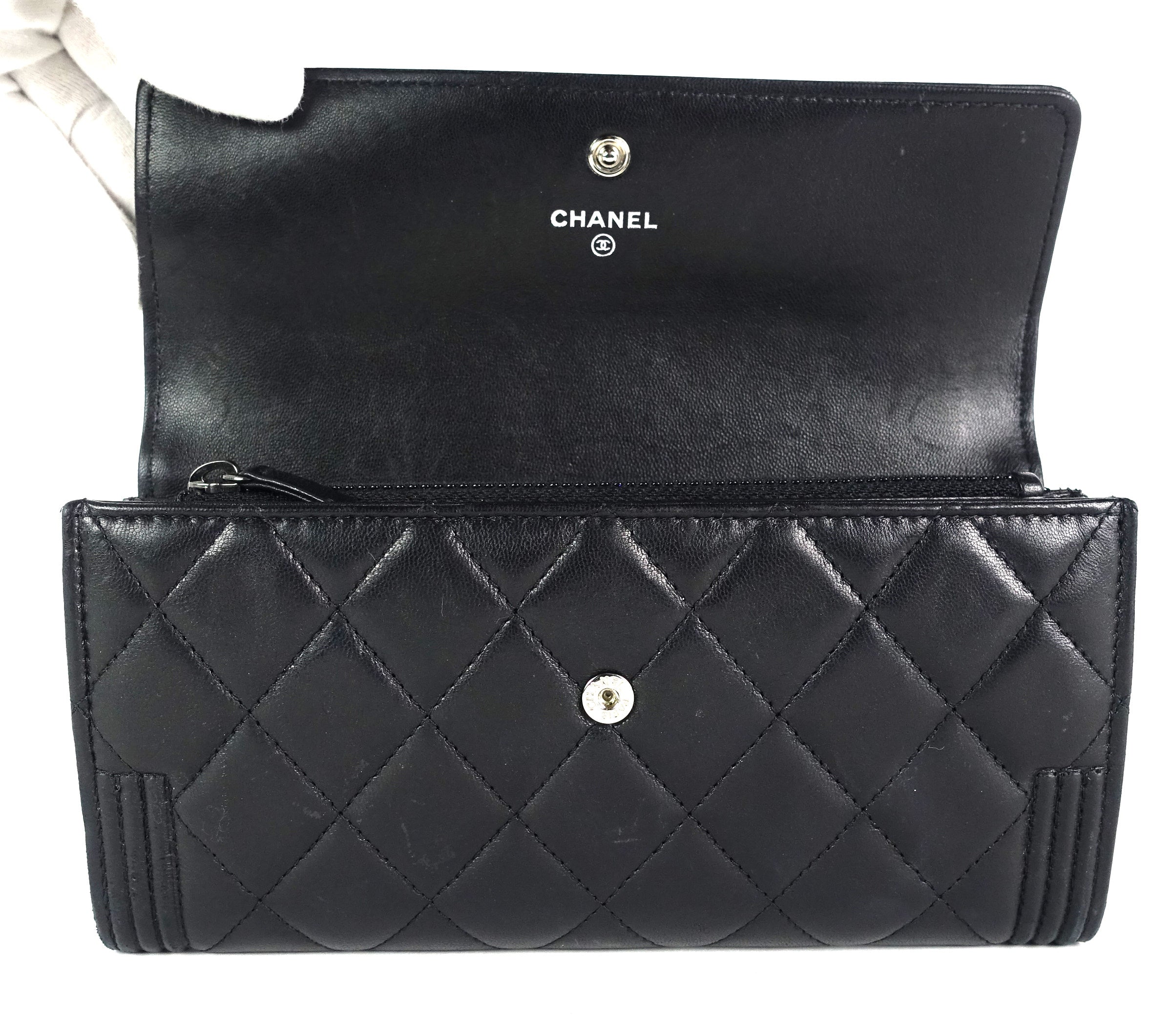 Boy Flap Lambskin Leather Wallet - Image 4