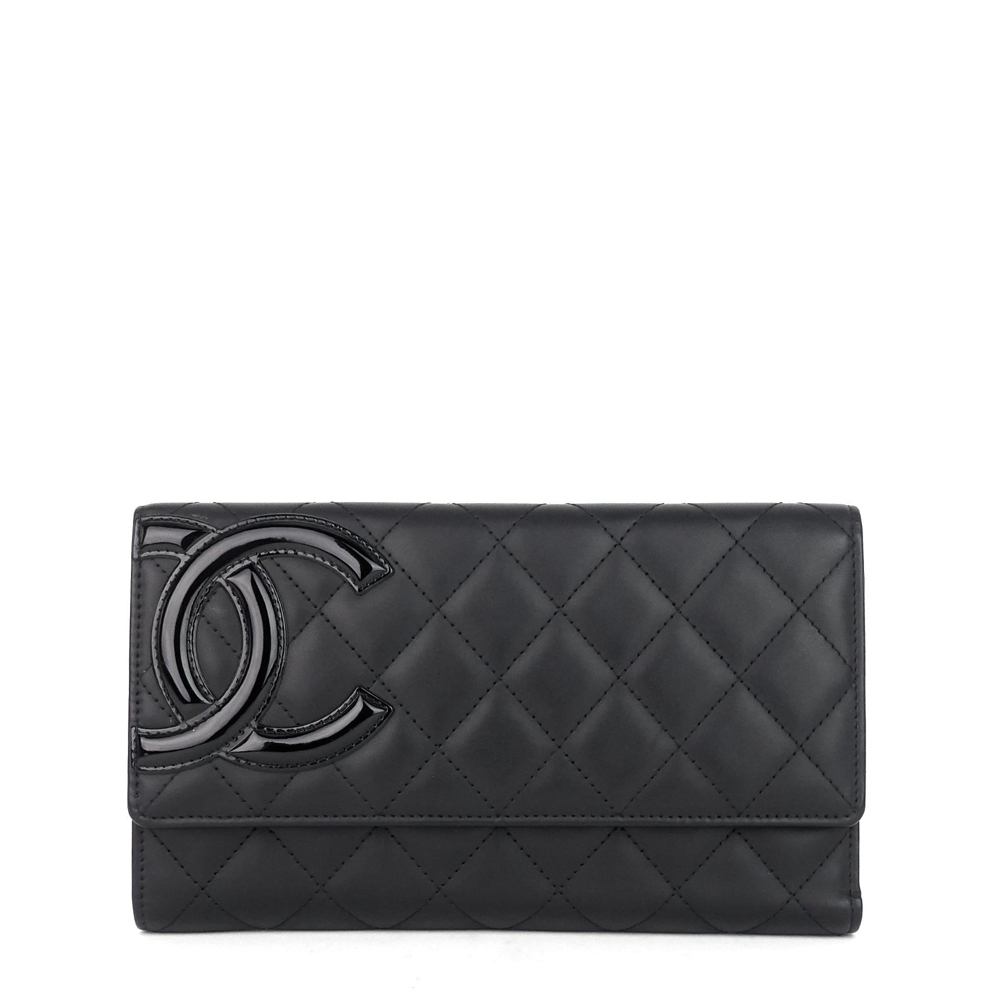 Cambon Ligne Trifold Lambskin Leather Wallet