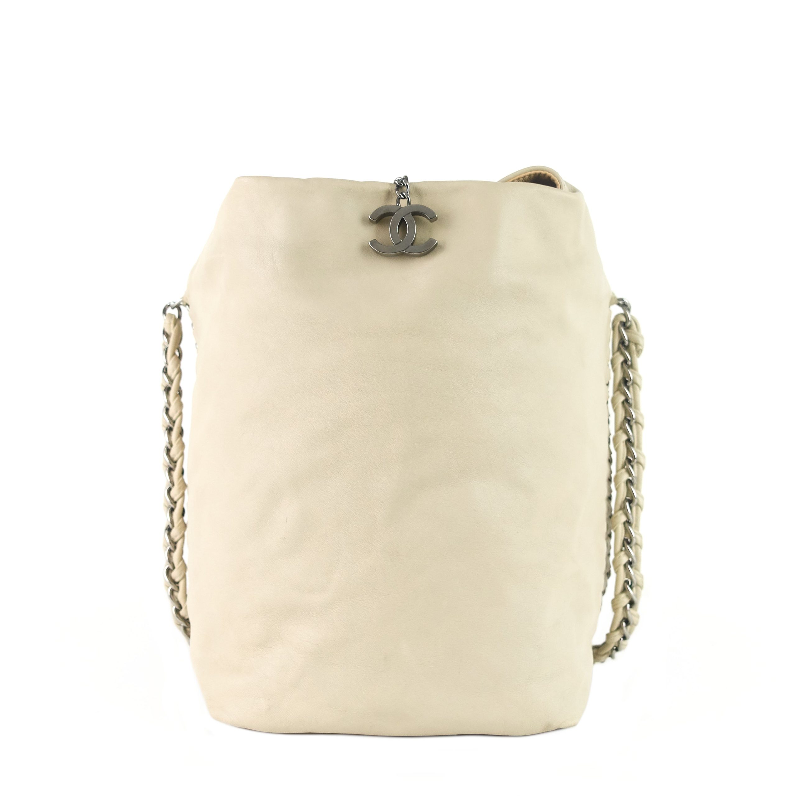Modern Chain Zip Leather Tote Bag - Image 3