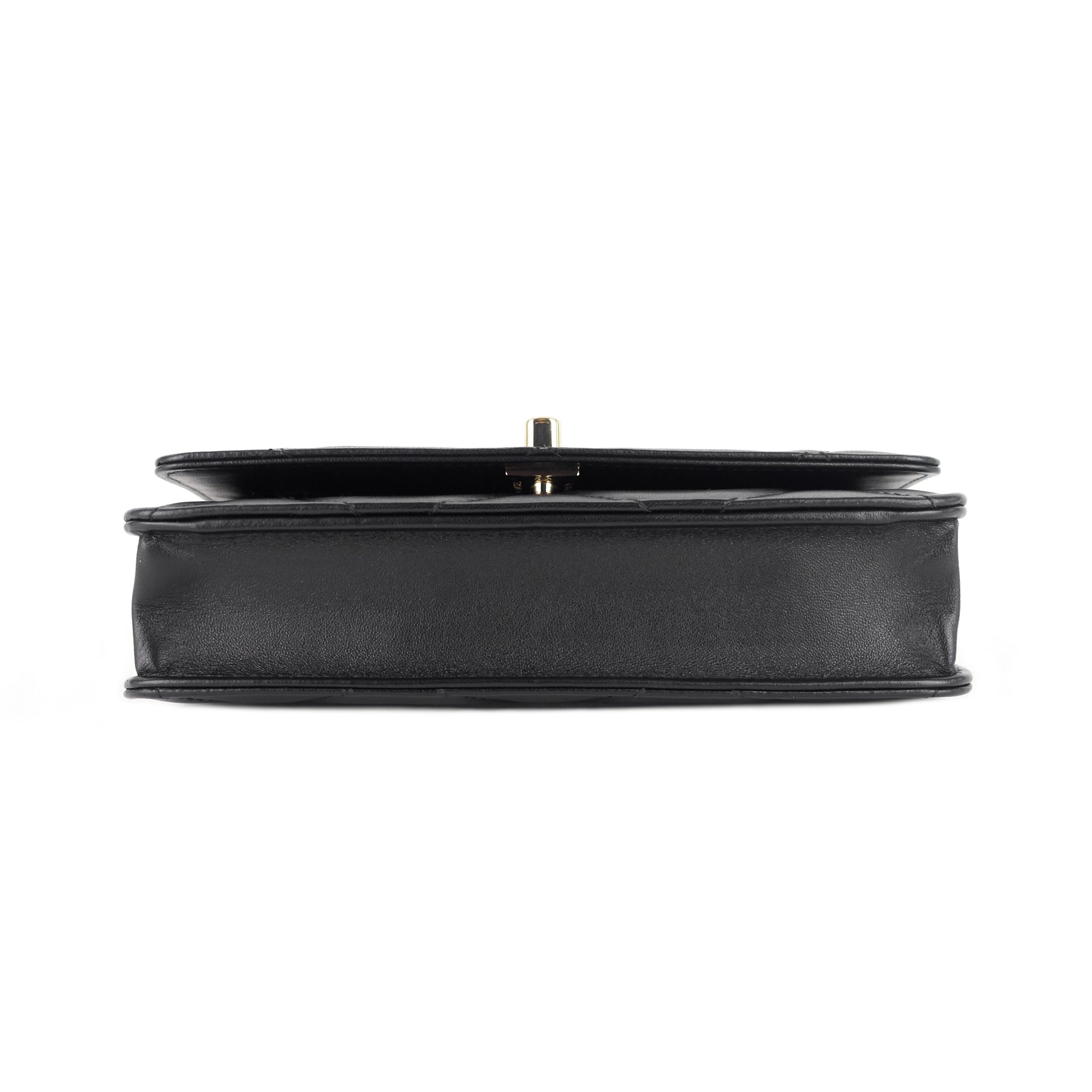 Trendy Large Lambskin Leather Wallet on Chain Bag - Image 6