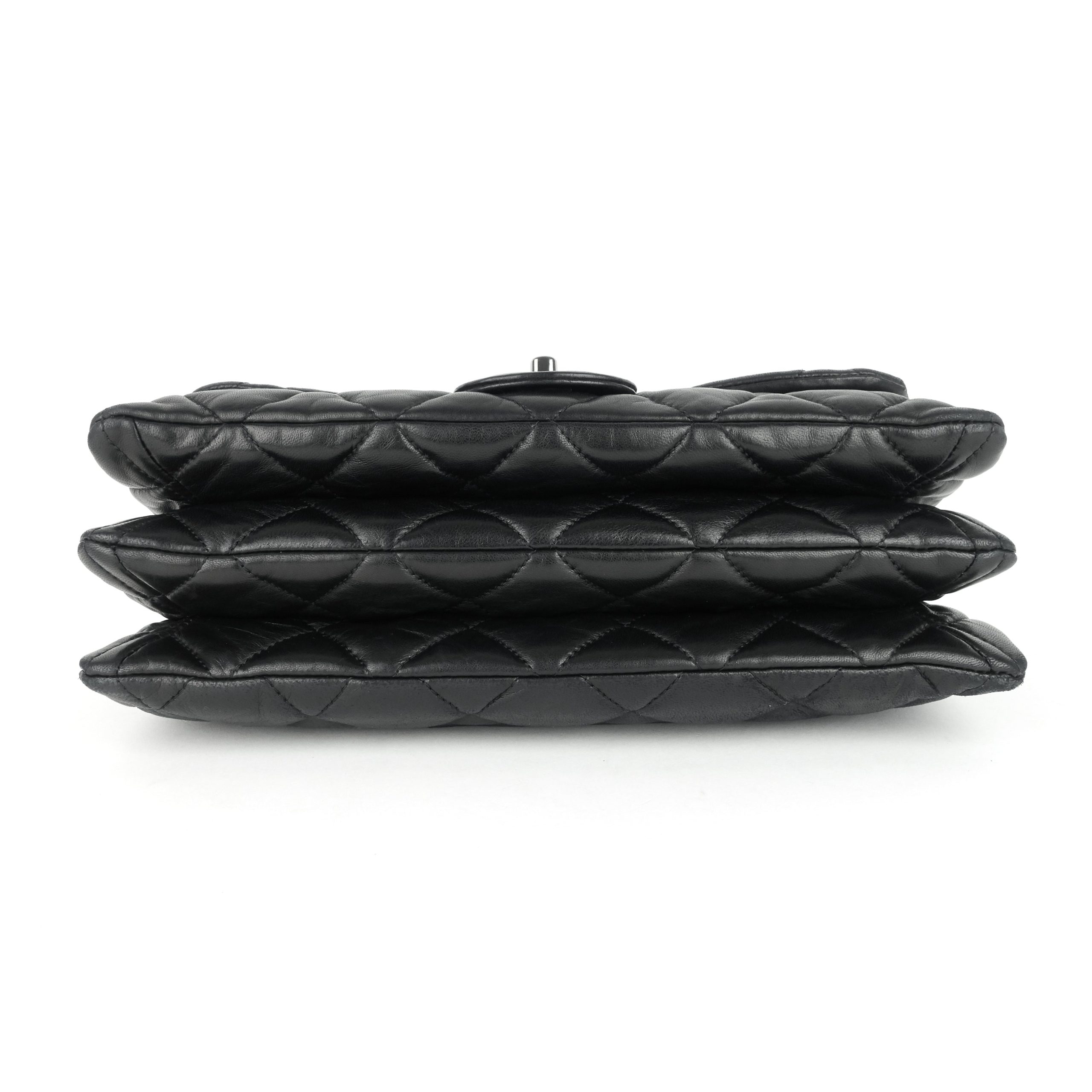 Accordion Lambskin Flap Bag - Image 5