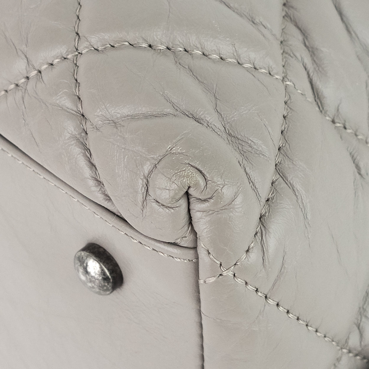 Aged Calfskin Small Bowling Bag - Image 6