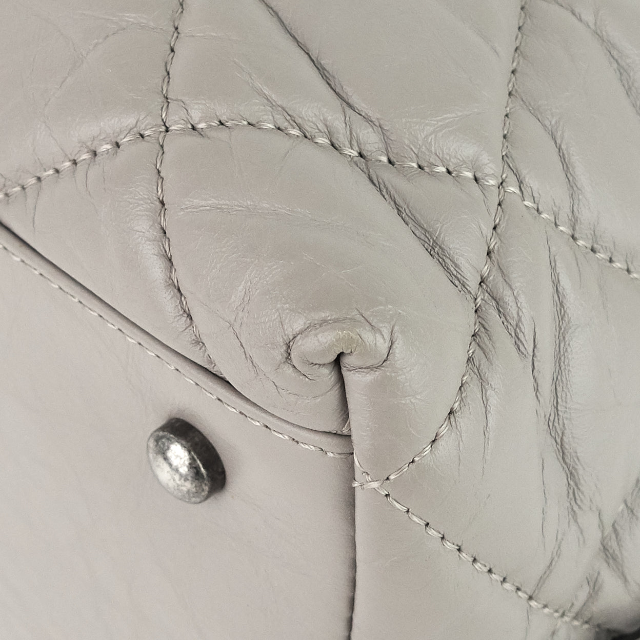 Aged Calfskin Small Bowling Bag - Image 7