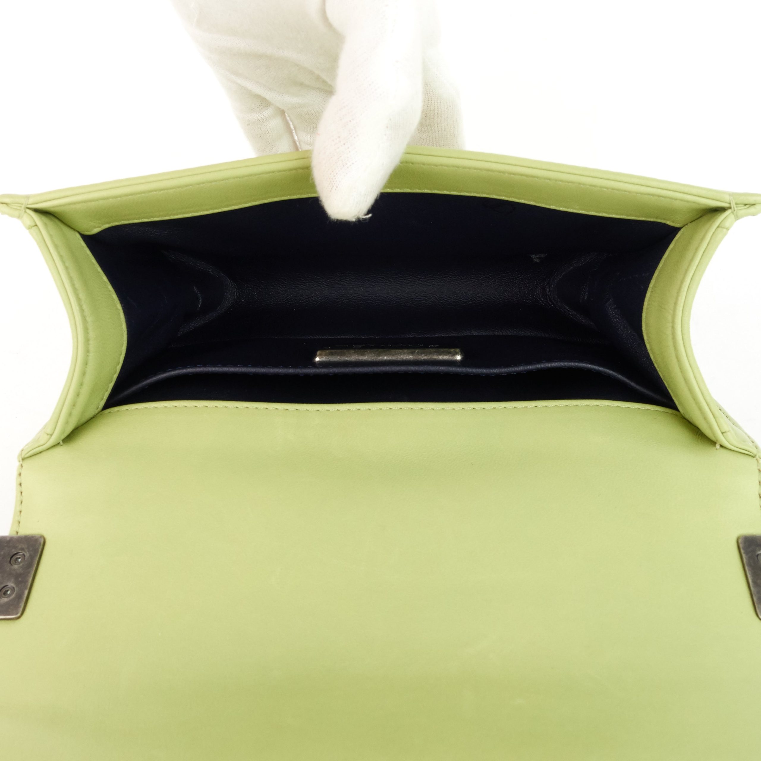 Boy Flap Leather and Rabbit Fur Bag - Image 6