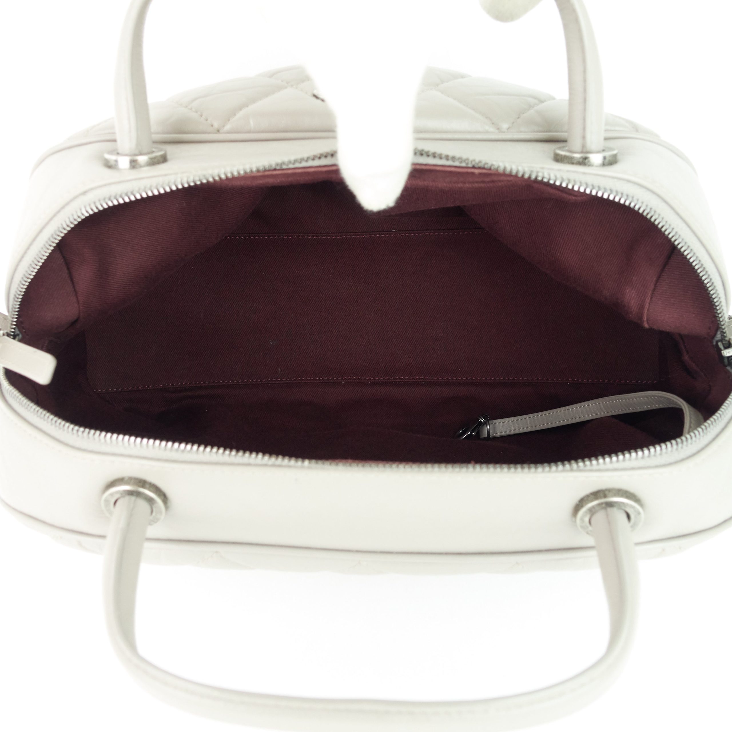 Aged Calfskin Small Bowling Bag - Image 10
