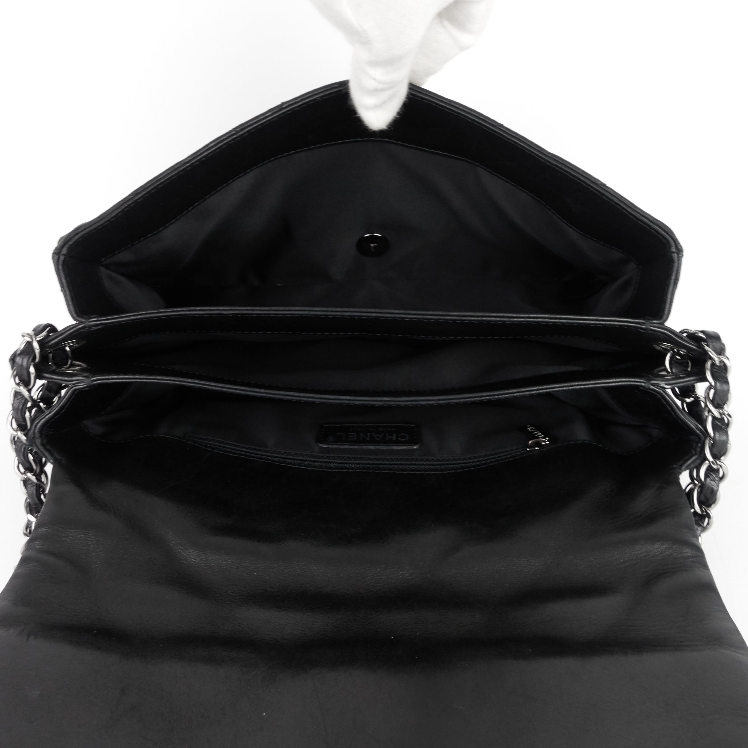 Accordion Lambskin Flap Bag - Image 11
