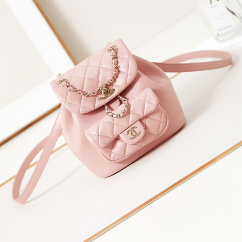 Chanel 24 Honey Pink Backpack-1