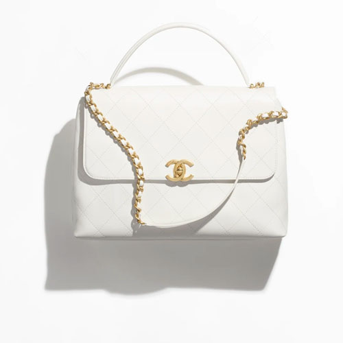 MAXI FLAP BAG WITH TOP HANDLE-1