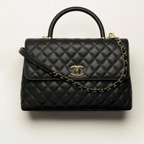 MAXI FLAP BAG WITH TOP HANDLE-1