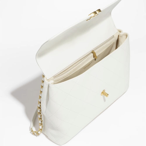 MAXI FLAP BAG WITH TOP HANDLE-3